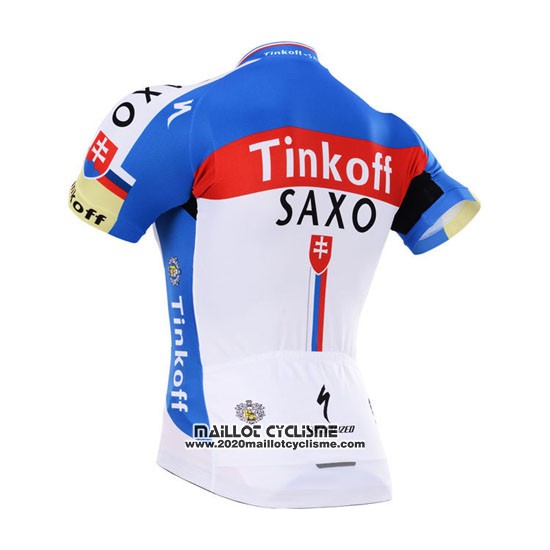 2015 Maillot Ciclismo Tinkoff Saxo Bank Champion Slovaquie Manches Courtes et Cuissard
